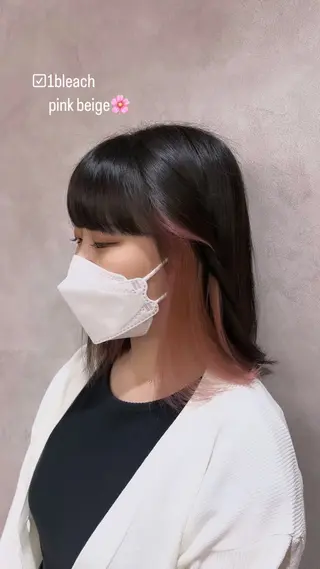 ミディアム カラー 鈴木 🎀のヘアスタイル