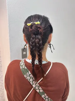 ミディアム ヘアアレンジ kokomi/透明感 カラー/ヘアセットのヘアスタイル