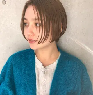 ショート カラー レイヤーカット⭐️ ハッシュカット特化のヘアスタイル