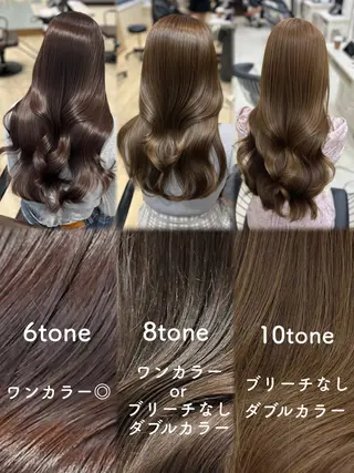 セミロング カラー 似合わせ×モテ髪🪄 銀座/Makoのヘアスタイル