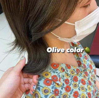 ミディアム カラー 田谷 夏生のヘアスタイル