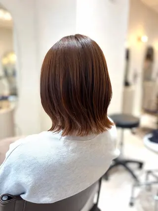 ミディアム カラー 菅原 渚のヘアスタイル