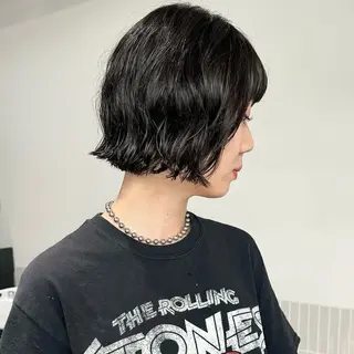 ショート パーマ minori パーマ/透明感カラーのヘアスタイル