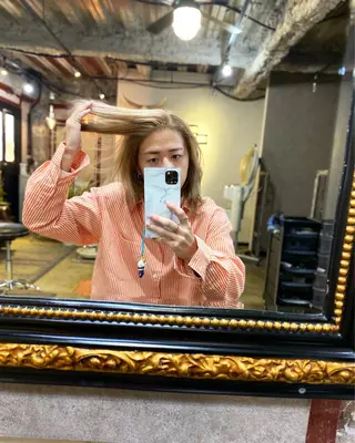 セミロング カラー メンズ 勝河 怜楊のヘアスタイル