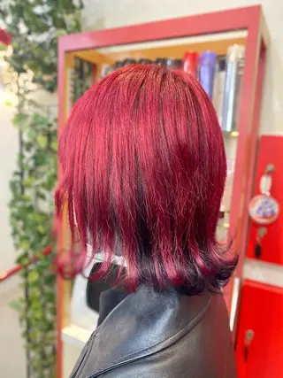 ショート ゆぴ☾/推しカラー /ハイトーンのヘアスタイル