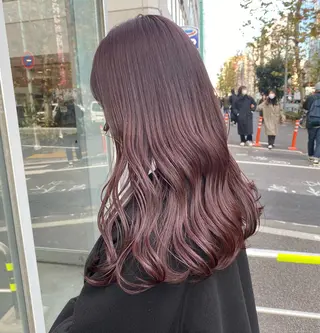 ロング カラー ヘアアレンジ ハッシュカット/レイ ヤーカットArataのヘアスタイル