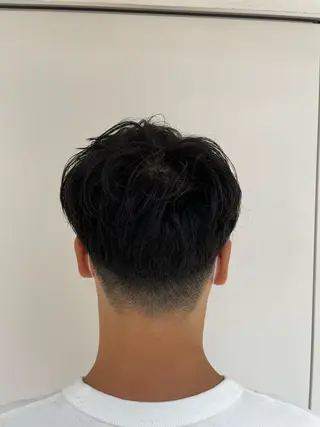 パーマ メンズ 🐬脱白髪染めカラー 清水大世🐬のヘアスタイル