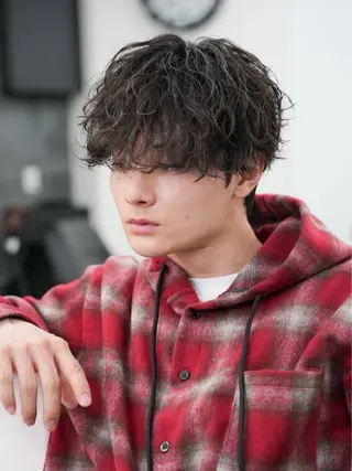 パーマ ヘアアレンジ メンズ メンズ特化❤️🔥 RIKU❤️🔥のヘアスタイル