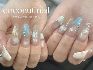 ネイル 神田 ココナッツのネイルデザイン