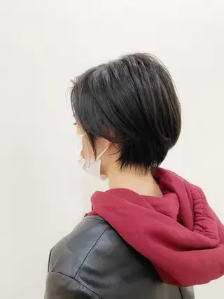 ショート カラー 👑銀座ショート/ 絶壁補正/金子涼👑のヘアスタイル