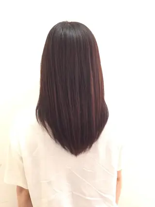 ミディアム カラー ✂️小顔カット✂️ 山本有紀のヘアスタイル