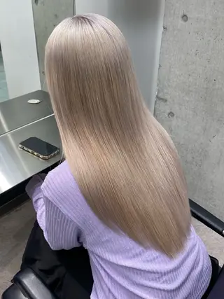 ロング カラー 似合わせ×ハイトーン ブリーチカラー/大雅のヘアスタイル