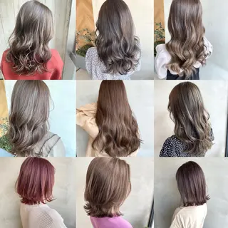 セミロング カラー ヘアアレンジ ネイル マツエク・マツパ 夜23時まで予約🉑 reverieあきらのヘアスタイル