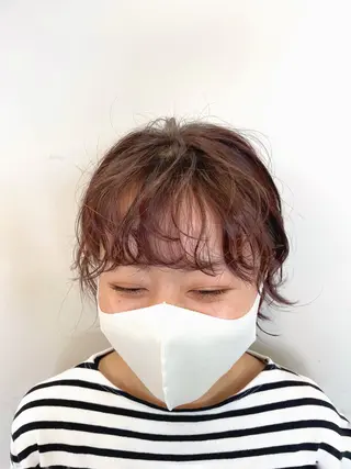 ショート カラー パーマ 関 京磨のヘアスタイル