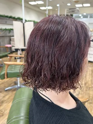 ミディアム カラー パーマ 🐰K+Plus🐰 まゆ🐰のヘアスタイル