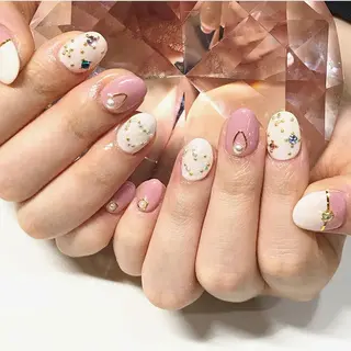 ネイル 渋谷／チップ長さ出し 👑アプレgel-xのネイルデザイン
