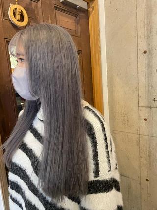 ロング 阿部 智子のヘアスタイル
