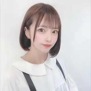 ミディアム カラー ✨️美髪矯正×似合わ せ艶カラー✨藤田透のヘアスタイル