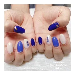 ミディアム ネイル 🐾enen style 🐾のネイルデザイン