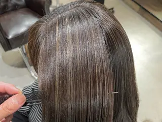 セミロング カラー ⭕️白髪のお悩み 解決します⭕️のヘアスタイル