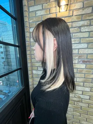 セミロング 渋谷 YUUKIのヘアスタイル