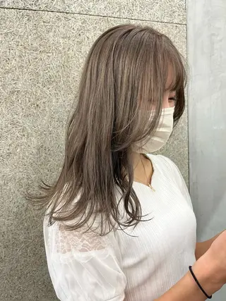 セミロング カラー ヘアアレンジ 浦安美容師🌈 Mayaのヘアスタイル