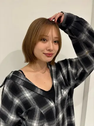 ミディアム カラー レイヤーカット🎀× 韓国風🇰🇷正源のヘアスタイル