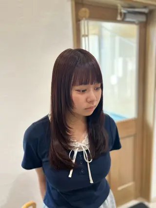 セミロング カラー 堀 大輔のヘアスタイル