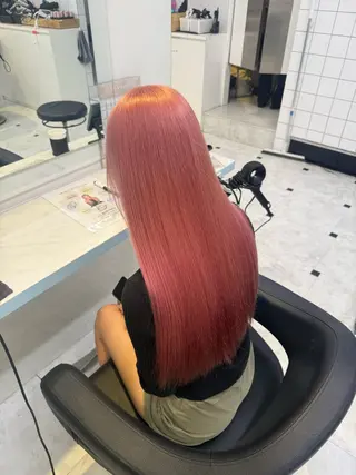 ロング カラー 透明感×似合わせ ピンクヘアsyuyaのヘアスタイル