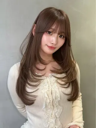 ロング カラー ヘアアレンジ 艶髪特化/矯正/ 髪質改善/吉田光佑のヘアスタイル