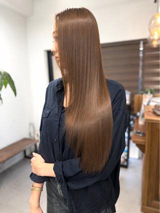 ロング カラー Ukyo/京都/ 縮毛矯正/髪質改善のヘアスタイル