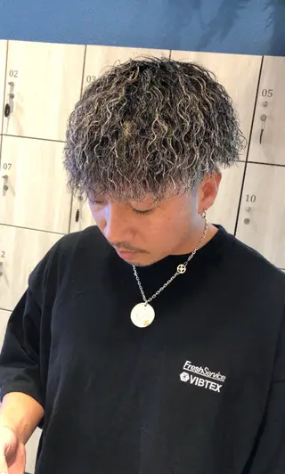 カラー パーマ メンズ 國分 正樹のヘアスタイル