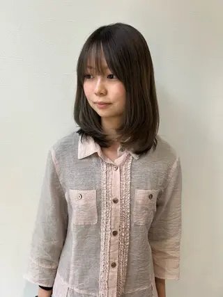 ミディアム カラー ayane🎀／ メンズカットのヘアスタイル