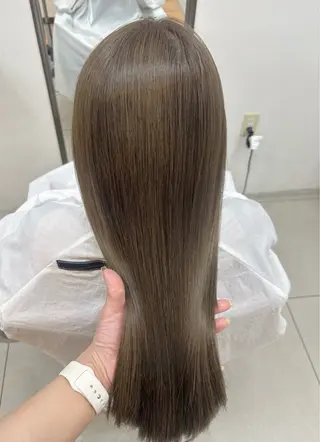 ミディアム カラー 頭皮×髪質改善 透明感カラー💎中村のヘアスタイル