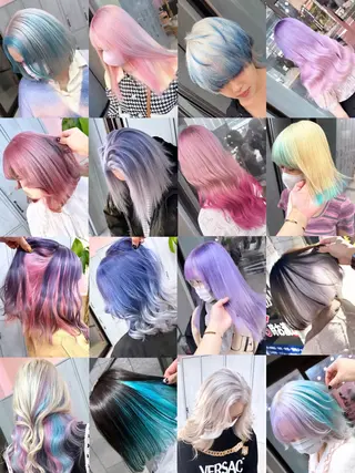ロング カラー ブリーチ特化🌈 MANATOのヘアスタイル