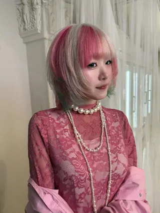 ショート カラー HARUNA/原宿/ デザイン/カットのヘアスタイル