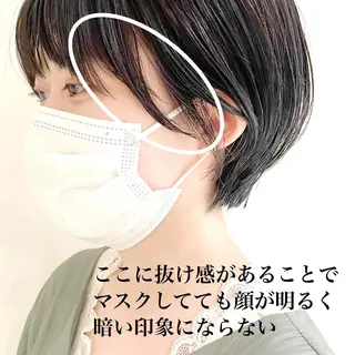 ショート ボブ/縮毛/レイヤー モトナリのヘアスタイル