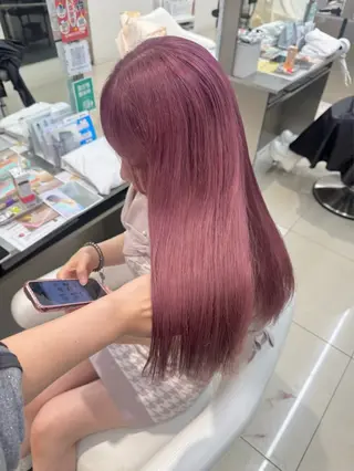 ロング 水戸/ブリーチ特化/ 中山りくのヘアスタイル