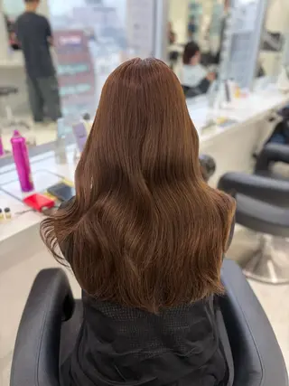 ロング カラー ヘアアレンジ 💓色落ちまで綺麗な 垢抜けカラー💓のヘアスタイル