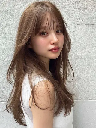 ロング 深澤 帆乃のヘアスタイル