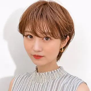 ショート カラー パーマ KAKKY/ショート レイヤー/千種/池下のヘアスタイル
