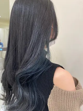 ロング カラー ヘアアレンジ 銀座メンズ専門🖤 叶奈々のヘアスタイル