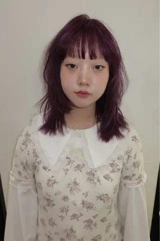 ミディアム カラー ヘアアレンジ ニュアンスカラー🧶 nanacoのヘアスタイル