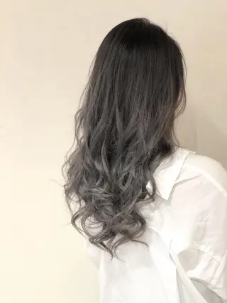 ロング カラー パーマ ヘアアレンジ メンズ キッズ ネイル マツエク・マツパ バレイヤージュ/ 髪質改善/渡邉悟🌱のヘアスタイル