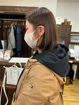 ミディアム カラー 🦋メンズカット/パ ーマモデル紀輔🦋のヘアスタイル