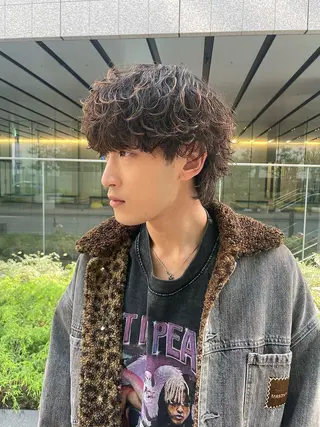ショート パーマ メンズ 亀井隆汰/メンズ専門 パーマ/フェード可のヘアスタイル