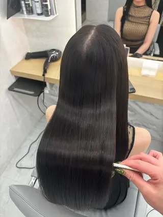ロング 今話題の艶髪矯正 美艶カラー/FUKAのヘアスタイル