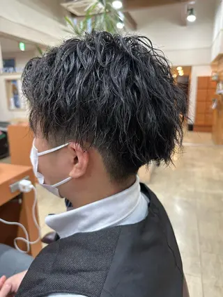 パーマ メンズ 長嶋 康平のヘアスタイル