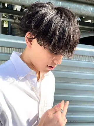 パーマ メンズ 渡邉 里葉のヘアスタイル