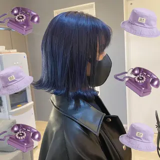 ミディアム カラー 色落ちまで可愛い🧚 心斎橋hikaruのヘアスタイル